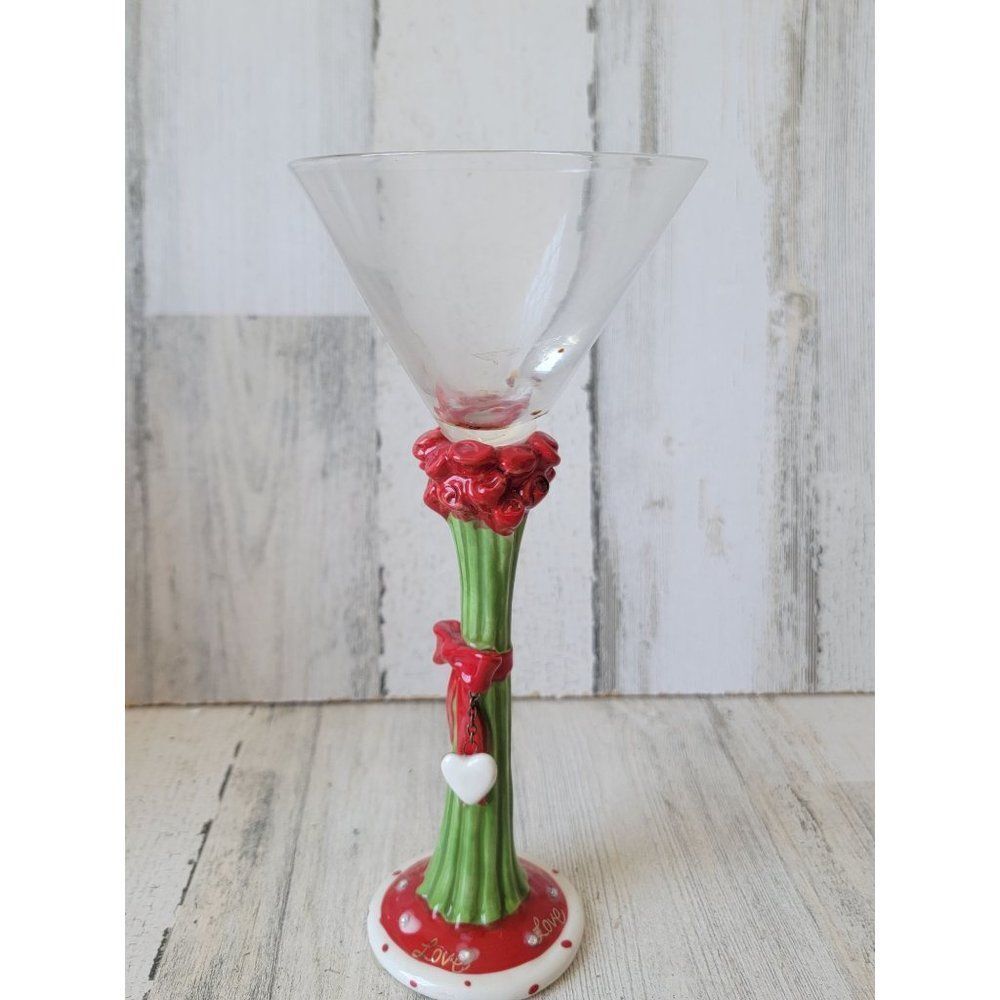 Blue sky 2009 roses heart martini glass heather goldminc love‎